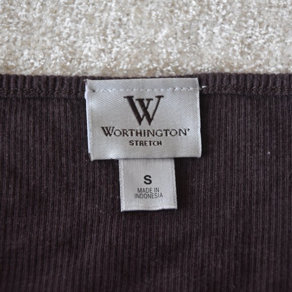 Worthington Brown Lace Stretch Camisole with Adjustable Straps Size S - Picture 4 of 7